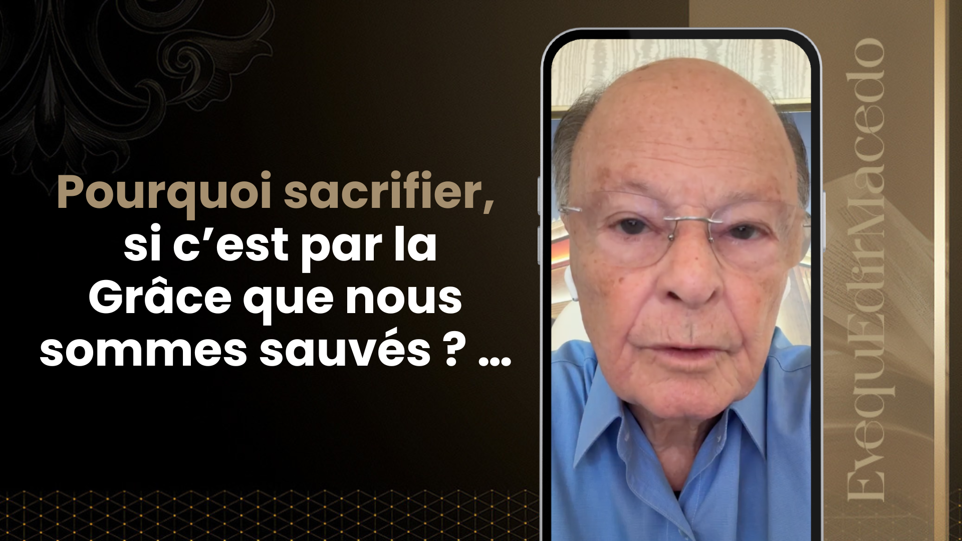 Imagem de capa - Pourquoi sacrifier, si c’est par la grâce que nous sommes sauvés ? …