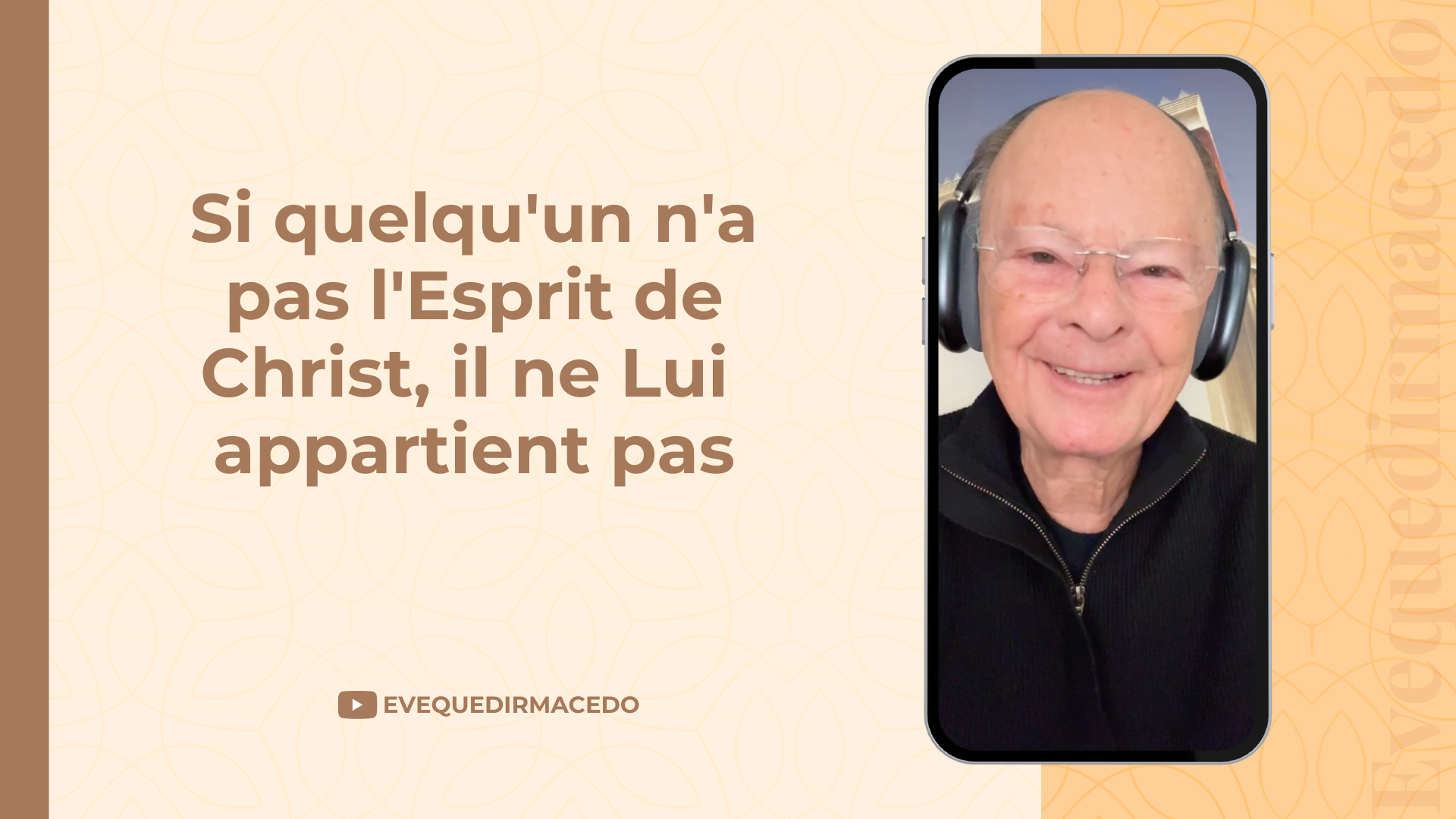 Imagem de capa - Si quelqu'un n'a pas l’Esprit de Christ, il ne Lui appartient pas …