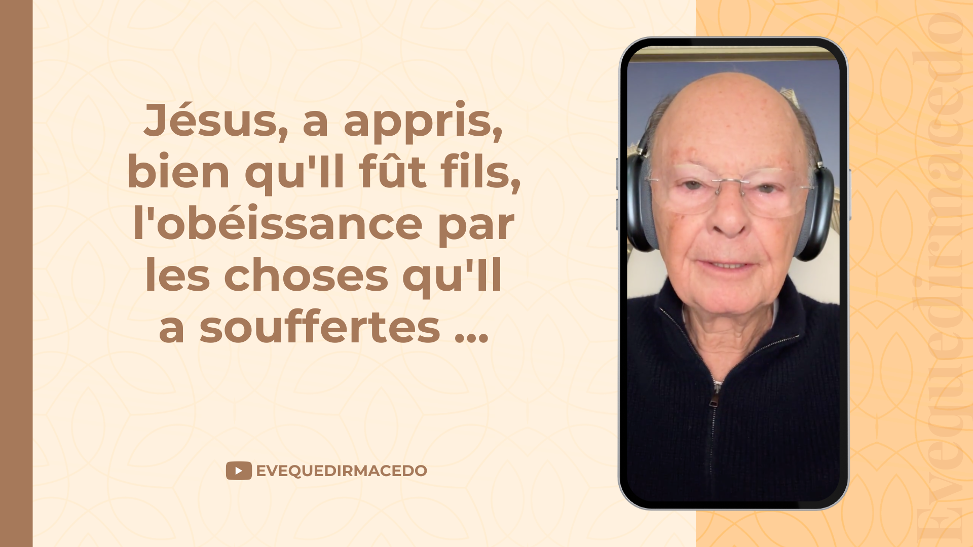 Imagem de capa - Jésus, a appris, bien qu’Il fût Fils, l'obéissance par les choses qu’Il a souffertes