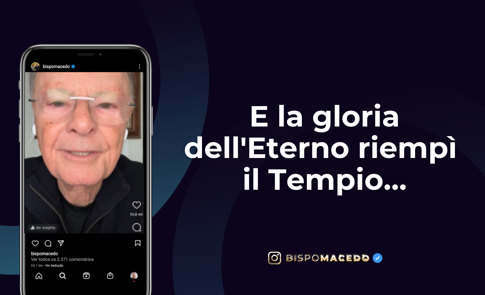 Imagem de capa - E la gloria dell&#8217;Eterno riempì il tempio…